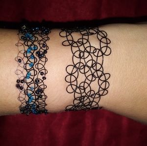 Wide tattoo style Bracelet